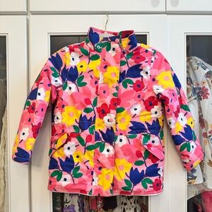 NWOT Hanna Andersson, size 120 Puffer Floral Girls Kids Coat Ski Jacket Winter